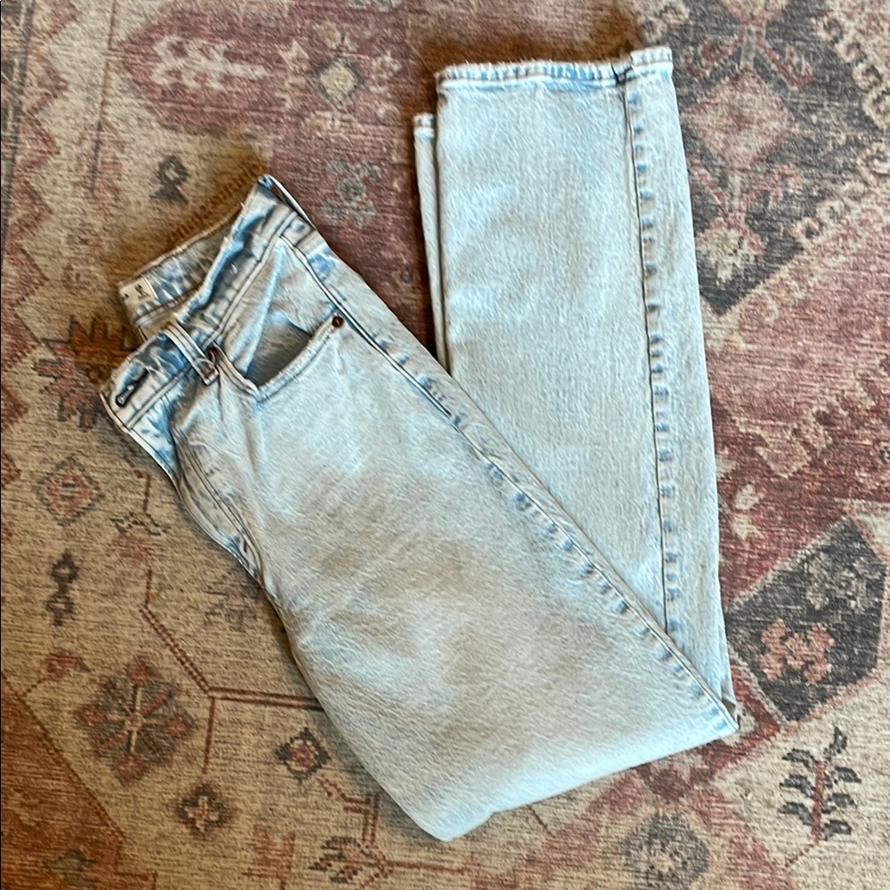 Abercrombie & Fitch Blue Straight Leg Jeans
